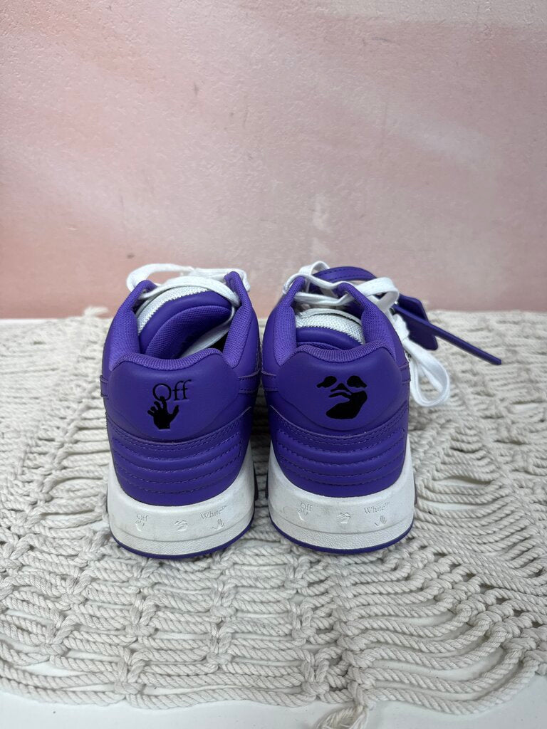 Off White Purple Out of Office Low Top Sneaker