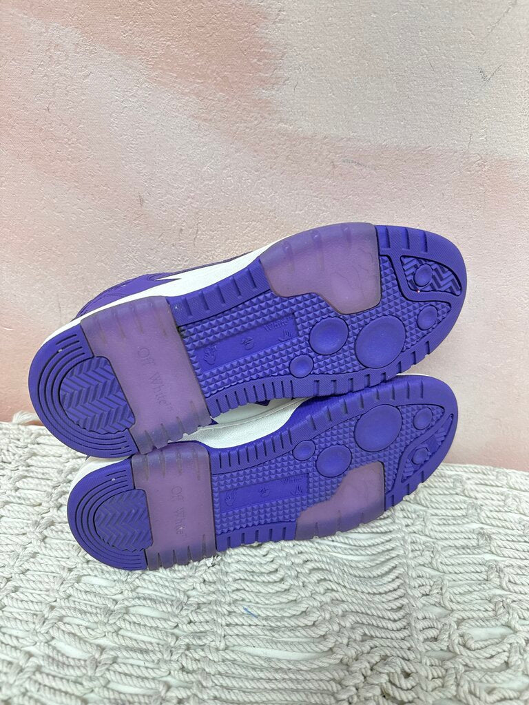 Off White Purple Out of Office Low Top Sneaker