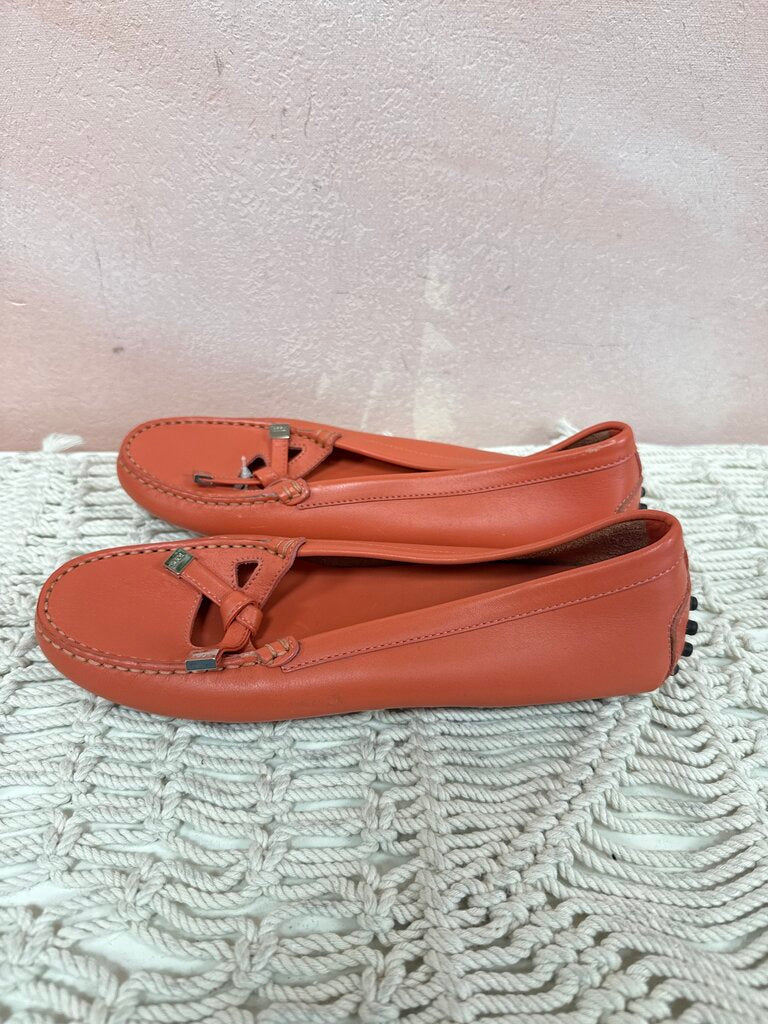 Tod's Coral Leather Driving Loafer w/Dustbag