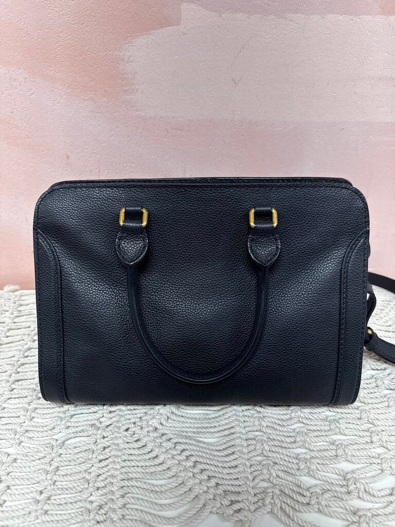 Alexander McQueen Black Skull Shoulder Bag