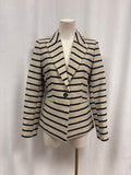 Judith & Charles Tan Striped Blazer