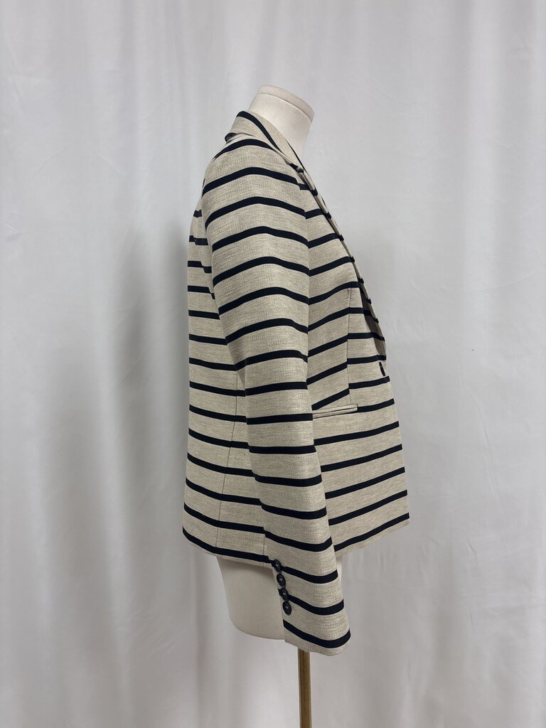 Judith & Charles Tan Striped Blazer