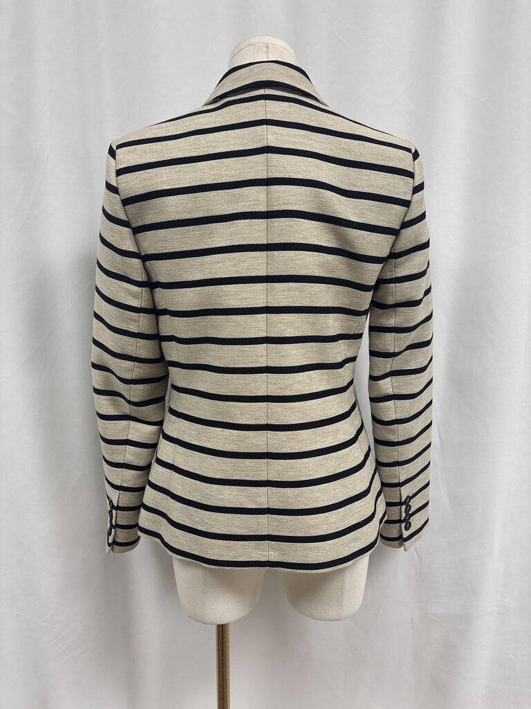 Judith & Charles Tan Striped Blazer