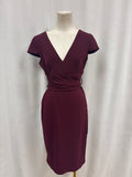 Dress the Population Maroon Midi Dress NWT