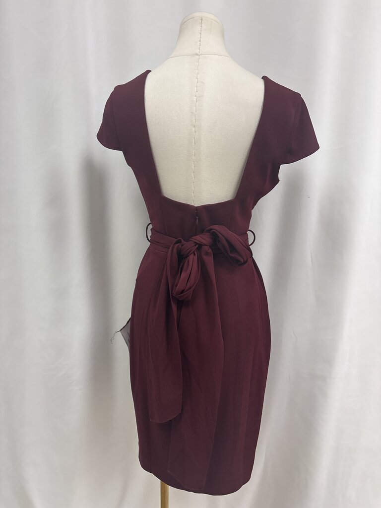 Dress the Population Maroon Midi Dress NWT