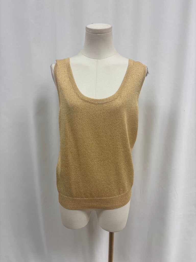 St John Gold Knit Tank