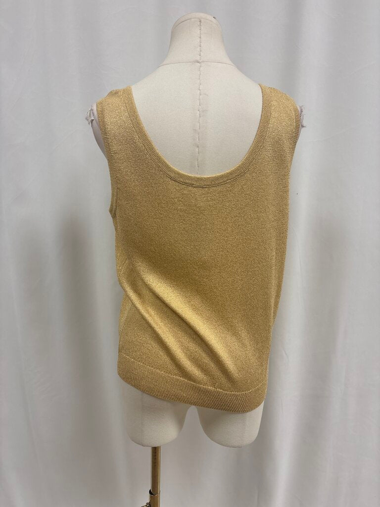 St John Gold Knit Tank