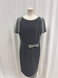 Les Copains Black and White Wool Dress