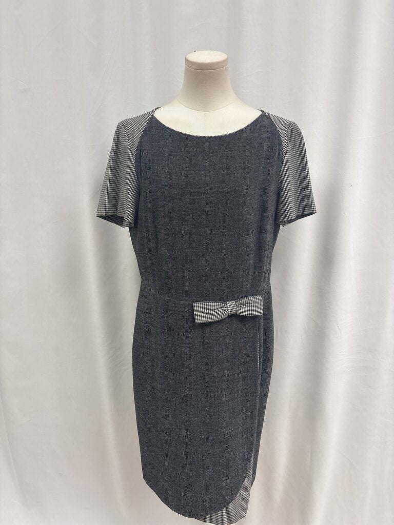 Les Copains Black and White Wool Dress