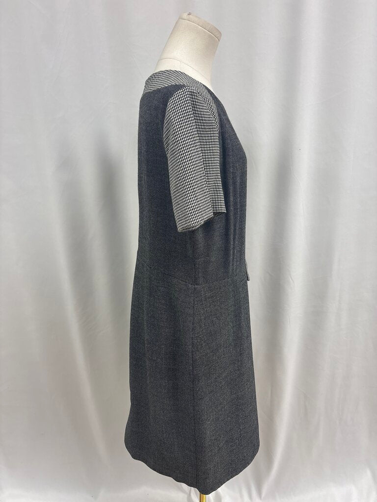Les Copains Black and White Wool Dress