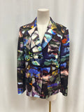 Escada Purple Multi Blazer NWT