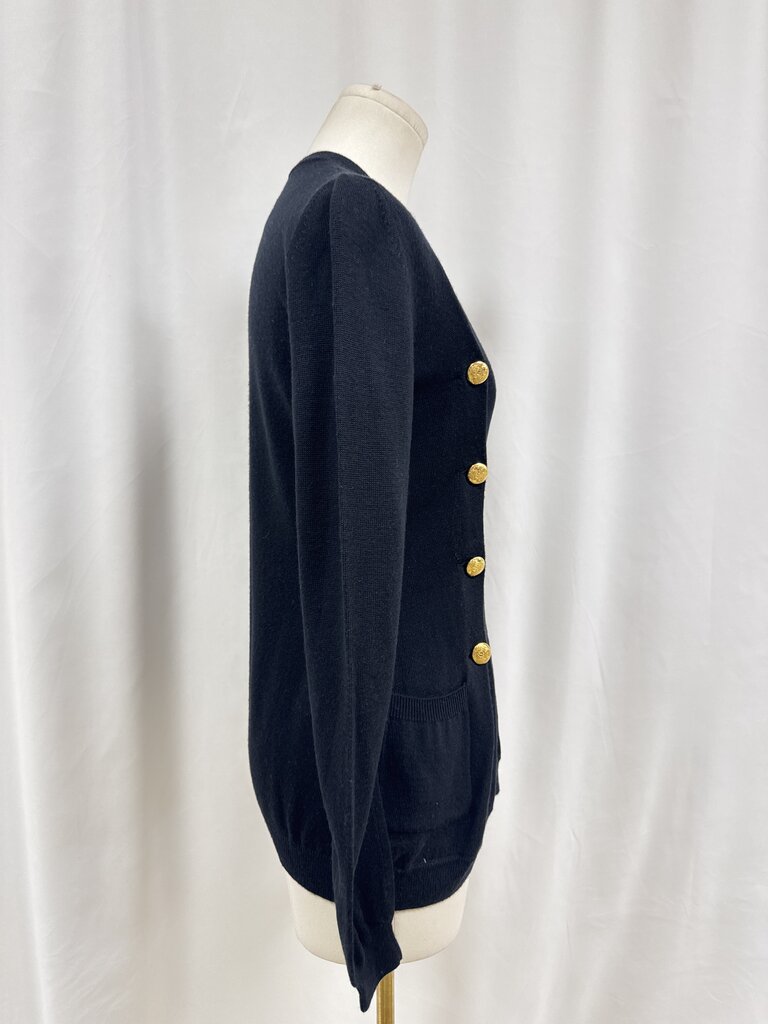 Moschino Black Faux Cardigan Top