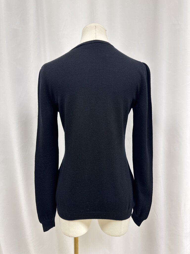 Moschino Black Faux Cardigan Top