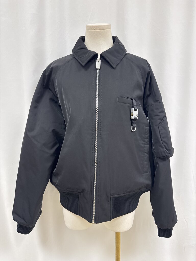 1017 ALYX 9SM Black Nylon Bomber Jacket