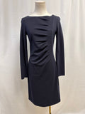 Armani Navy Ruched Dress