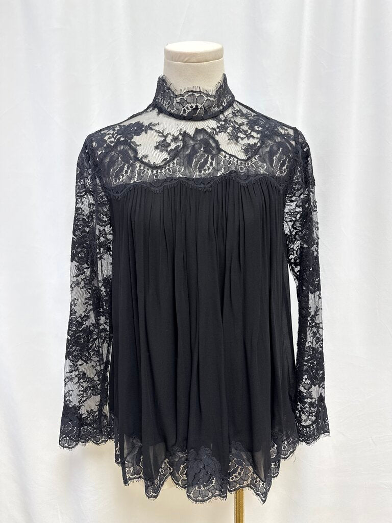 Zimmermann Black Lace Blouse NWT