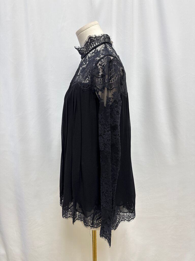 Zimmermann Black Lace Blouse NWT