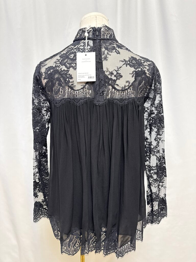 Zimmermann Black Lace Blouse NWT