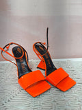 The Attico Neon Orange Heel