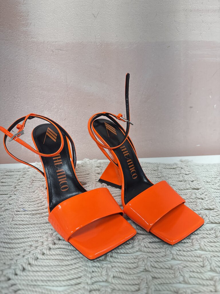 The Attico Neon Orange Heel