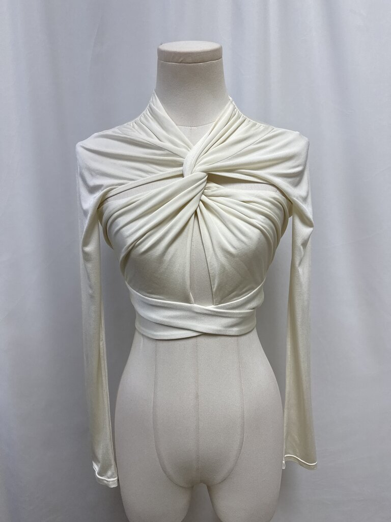 LAPOINTE Ecru Wrap Top