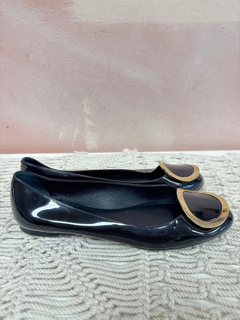 Roger Vivier Black Patent Ballerina Flat
