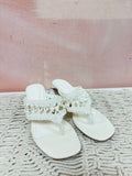 Simkhai White Woven Sandal w/Dustbag