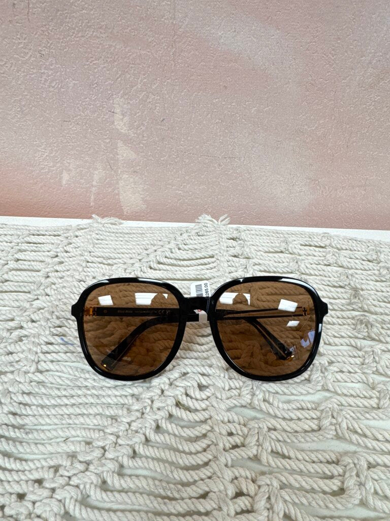 Miu Miu Black Frame Sunglasses w/Case