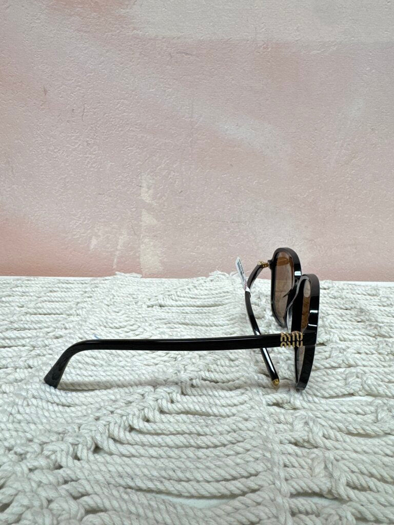 Miu Miu Black Frame Sunglasses w/Case