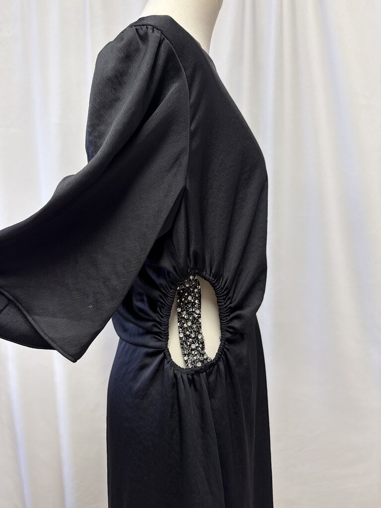 ba&sh Black Embellished Maxi Dress