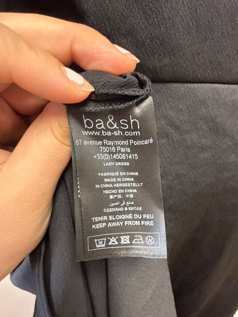 ba&sh Black Embellished Maxi Dress
