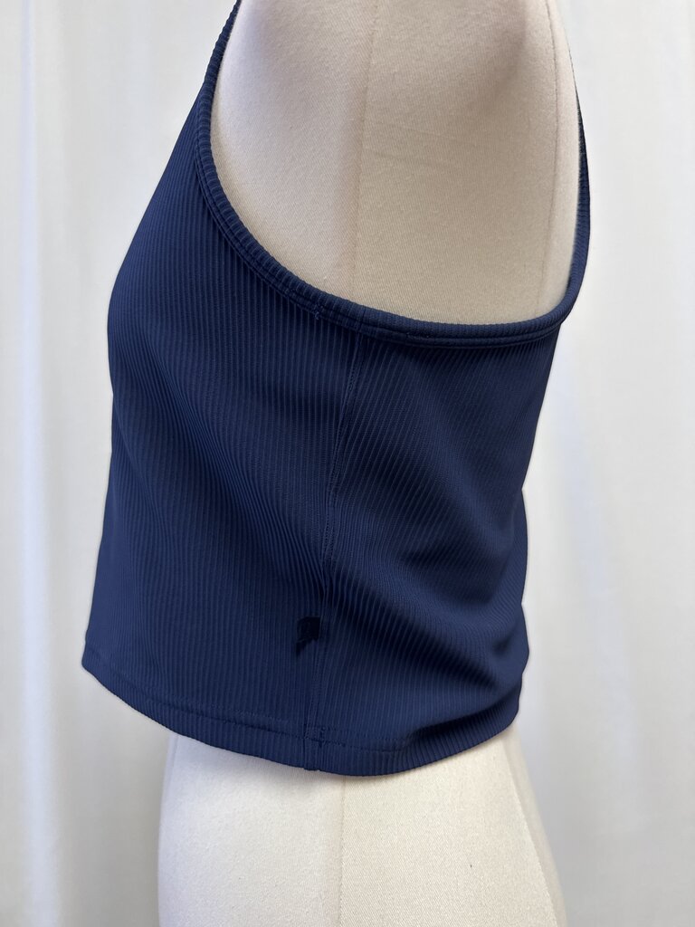 Lululemon Blue Ribbed Cropped Bra