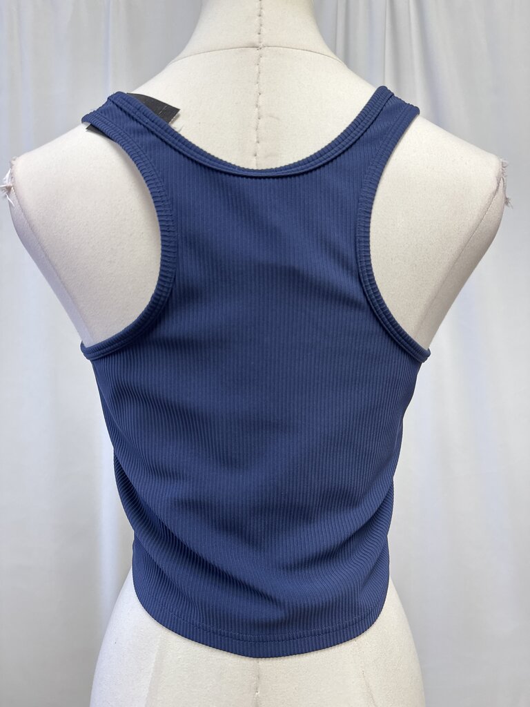 Lululemon Blue Ribbed Cropped Bra