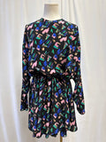 Louis Vuitton Black Abstract LV Mini Dress
