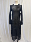 Hill House Black Knit Cover Up Dress NWT