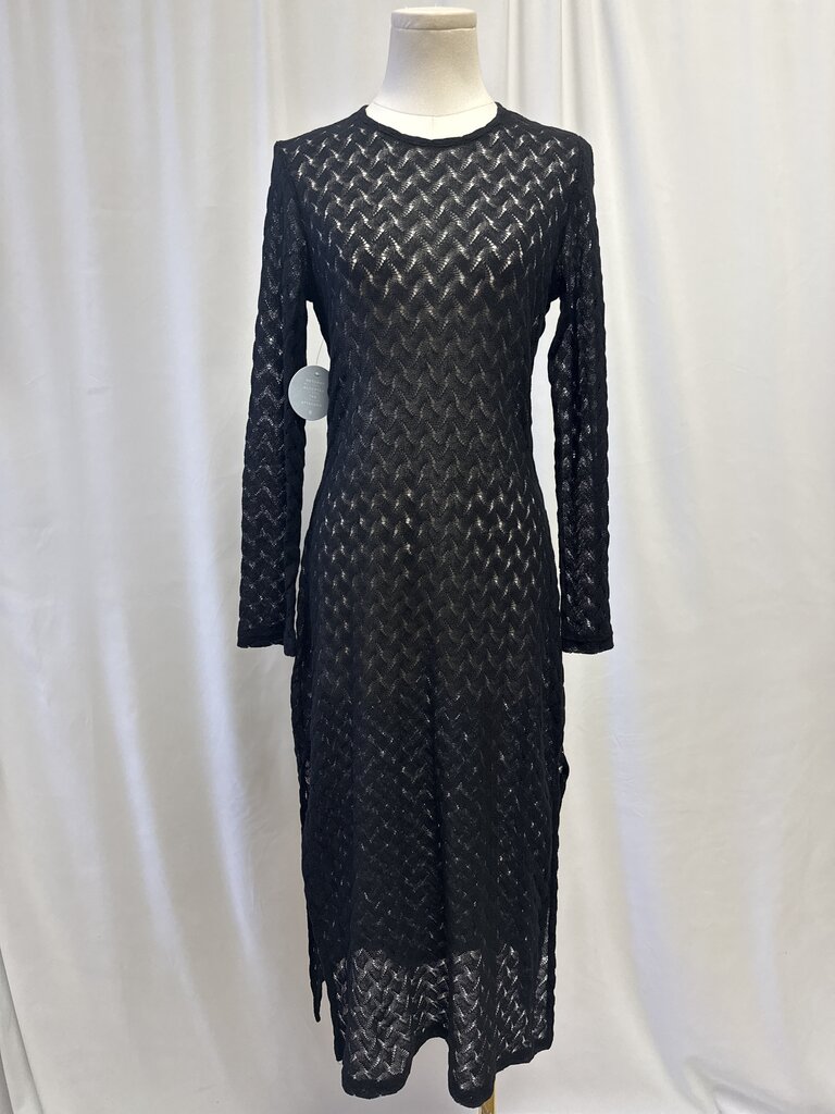 Hill House Black Knit Cover Up Dress NWT