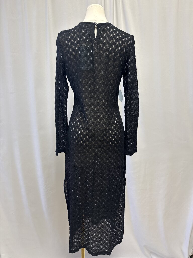 Hill House Black Knit Cover Up Dress NWT