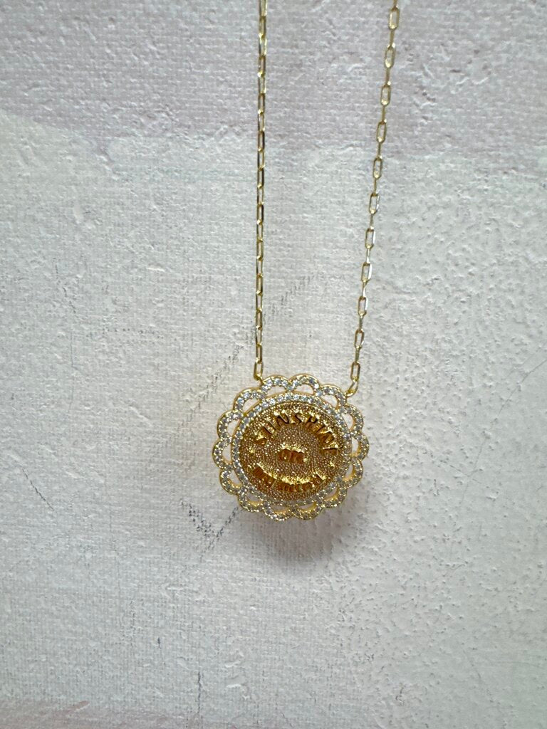Anthropologie Medallion Necklace NWT