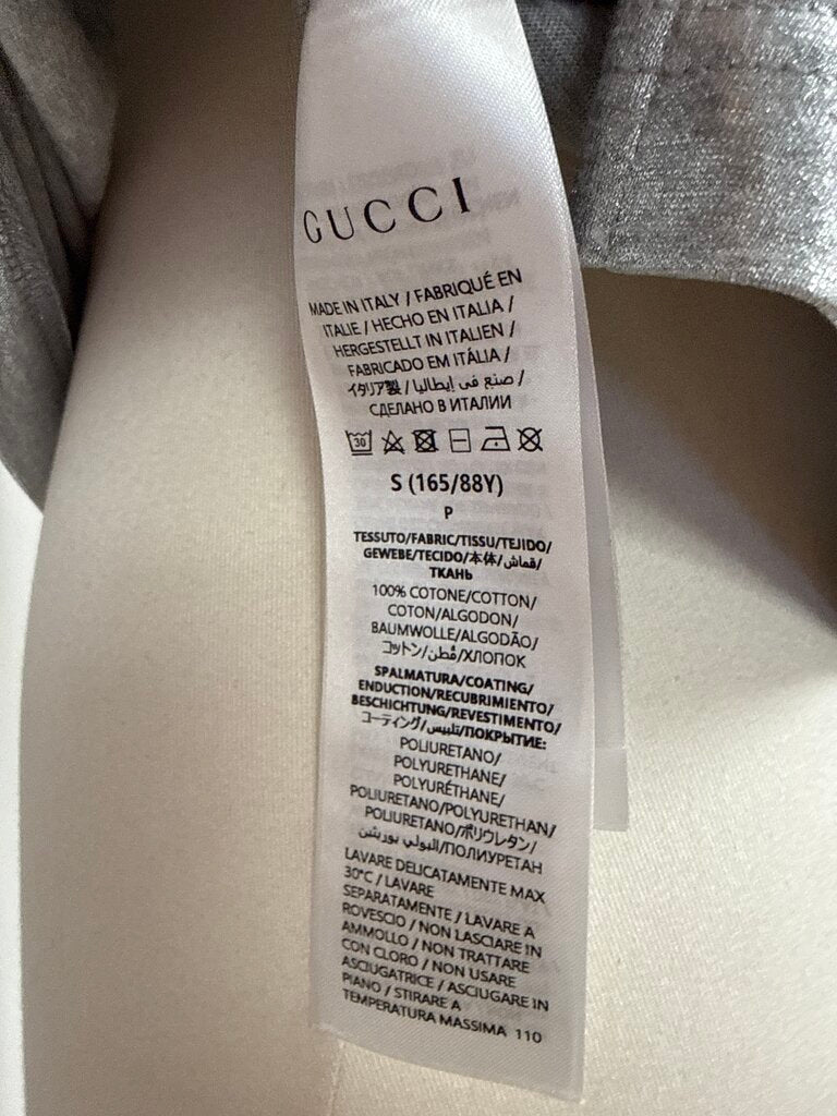 Gucci Silver Logo Tee