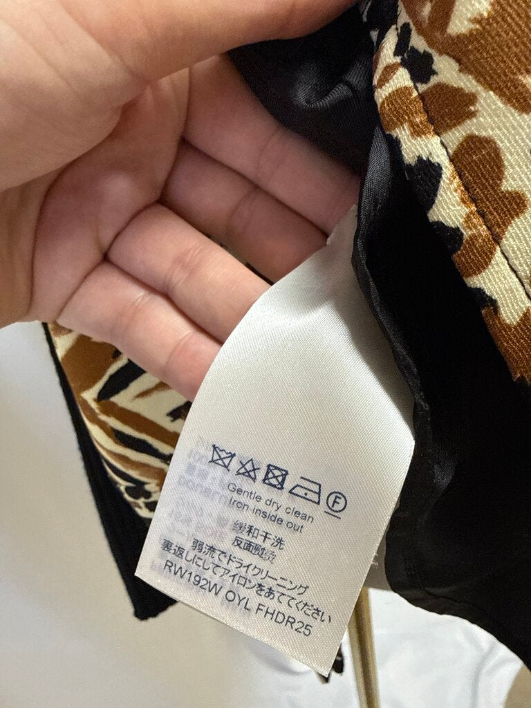 Louis Vuitton Black Animal Print Skirt Dress