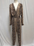 Lini Snake Print Jumpsuit NWT