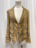 Transit Par-Such Tan Plaid Blazer