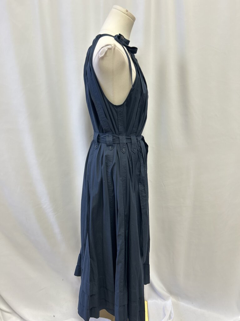Ulla Johnson Navy Belted Maxi Dress