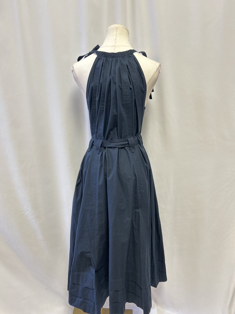 Ulla Johnson Navy Belted Maxi Dress