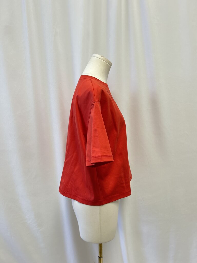 Hermes Red Ferronnerie Remix Cropped Tee