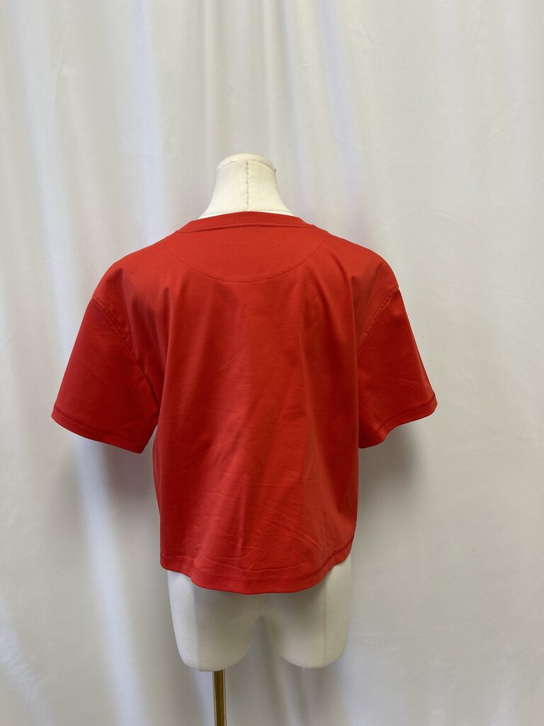 Hermes Red Ferronnerie Remix Cropped Tee