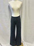 Moshchino Black and White Striped Wool Pant
