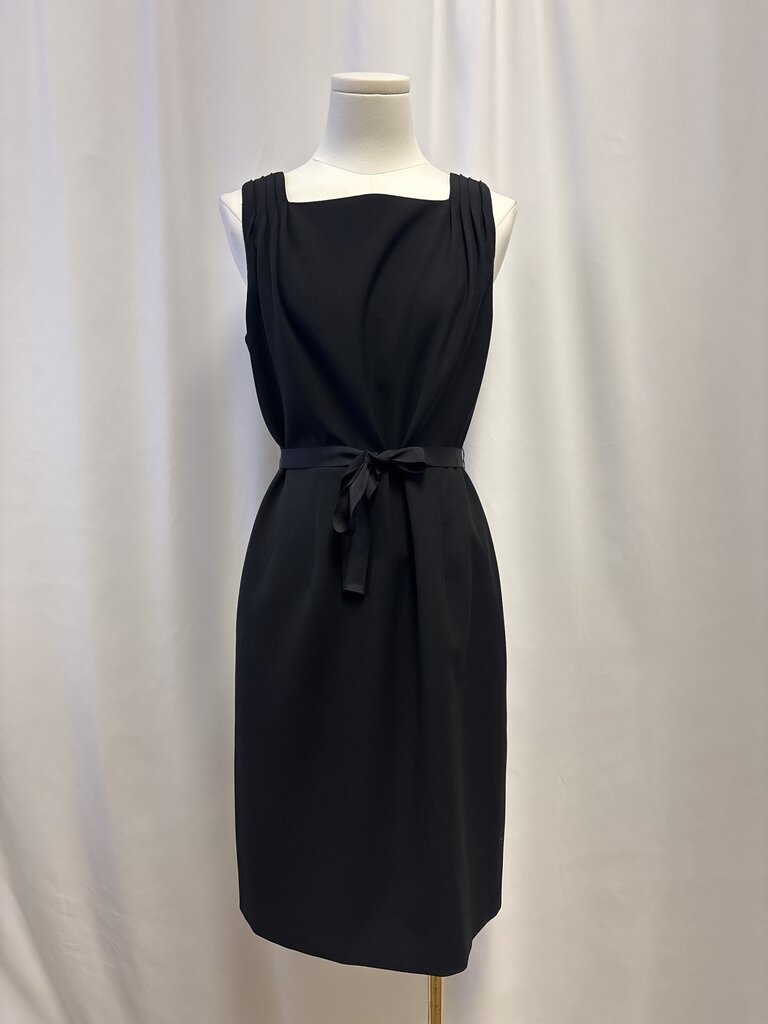 Elie Tahari Black Belted Dress
