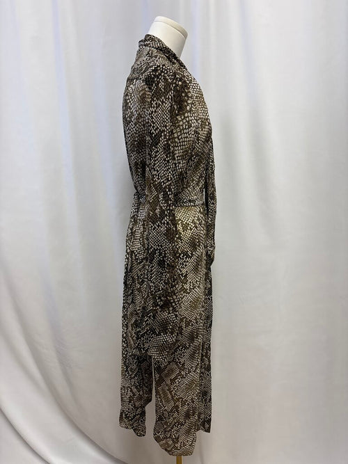 & Other Stories Olive Snake Print Dress