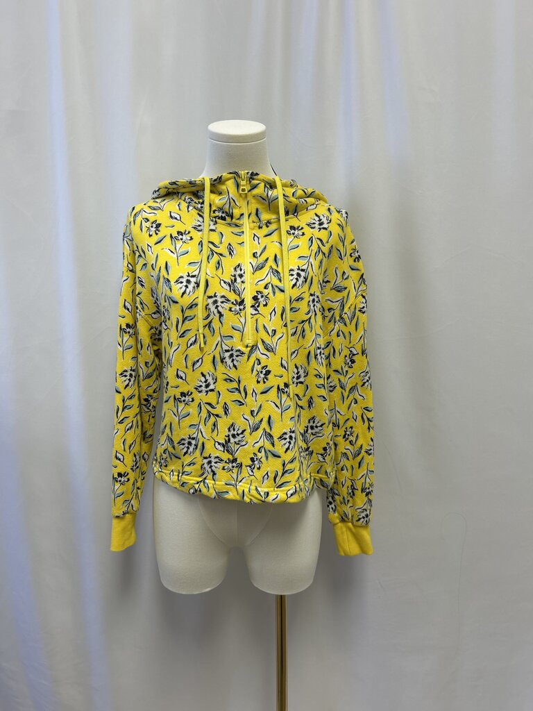 alice + olivia Yellow Floral Terry Hoodie